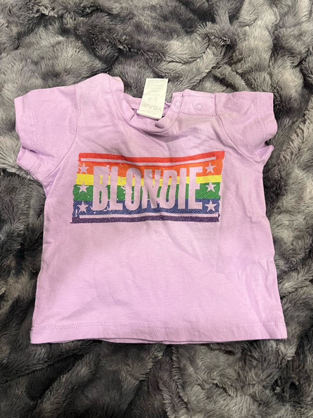Lavender 'Blondie' Graphic Short Sleeve Tee for Kids